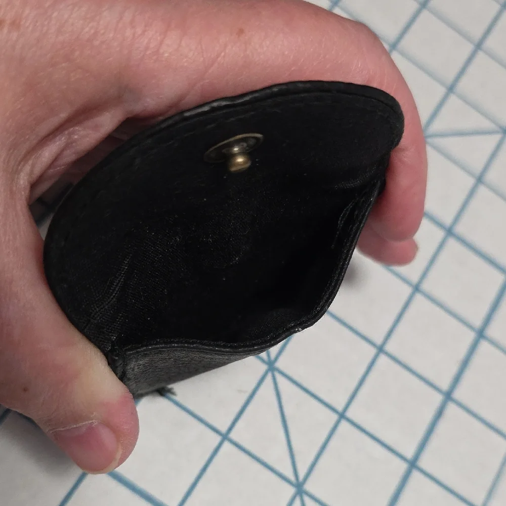Black Key & Card Holder Men Change Handy Pocket Wallet W/Clip‎